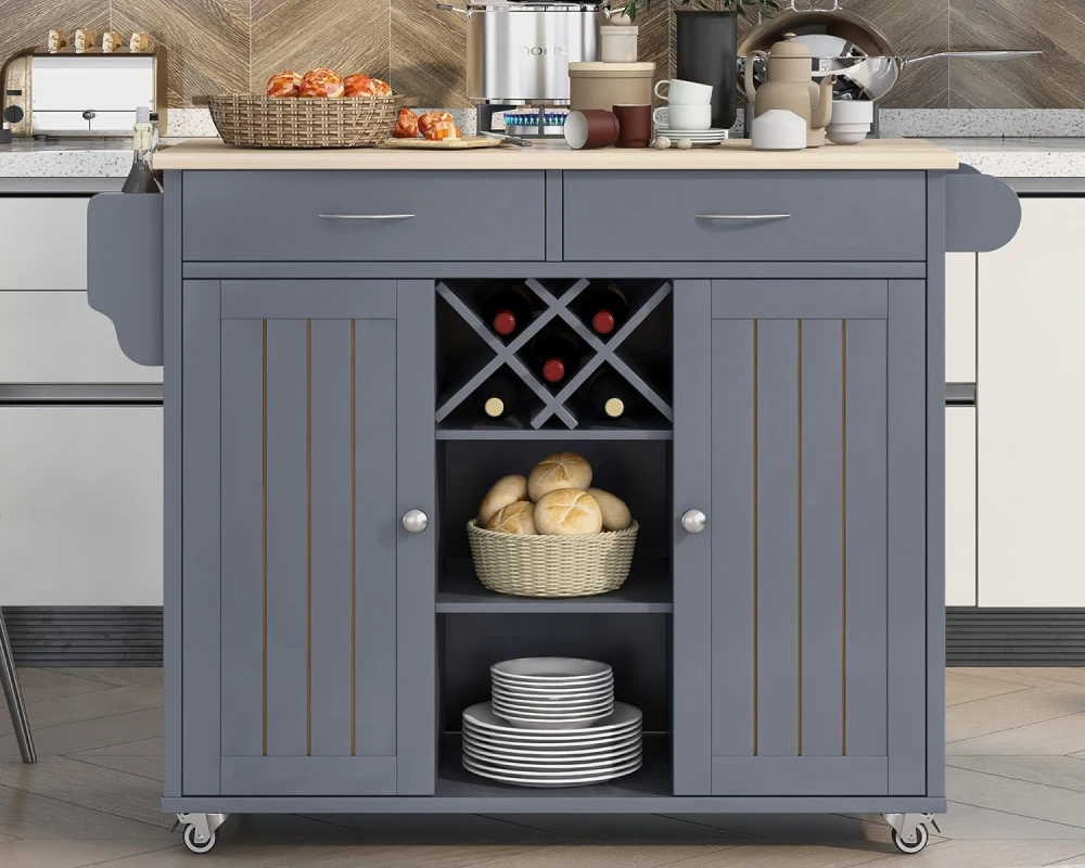 kitchen island carts with wheels